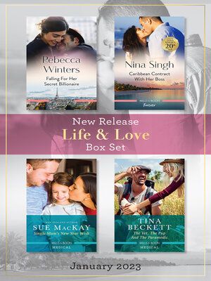cover image of Life & Love New Release Box Set Jan 2023/Falling for Her Secret Billionaire/Caribbean Contract with Her Boss/Single Mum's New Year Wish